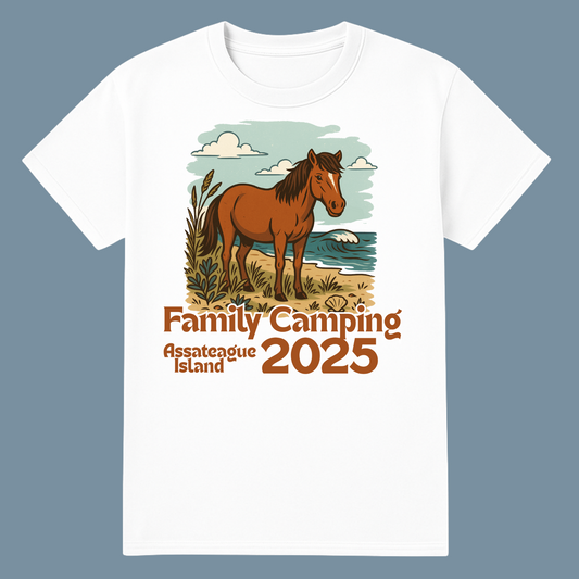 Family Camping on Assateague T-Shirt