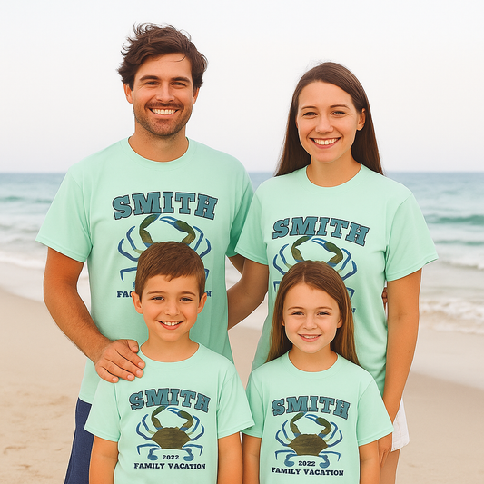 Blue Crab Family T-Shirt